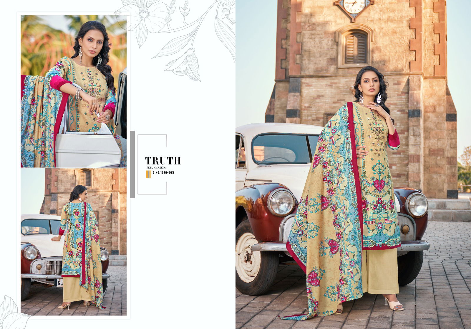 Mareena Vol 14 By Romani Cotton Dress Material Catalog